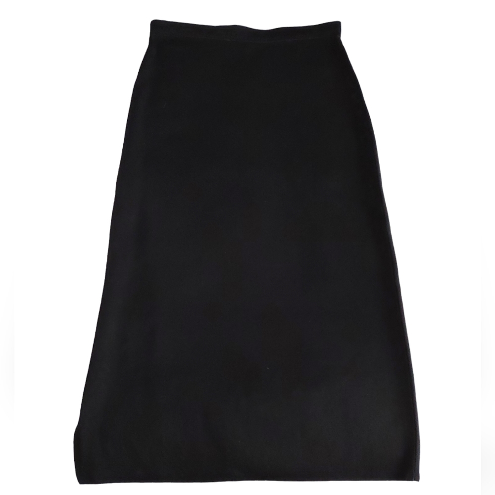 Exclusively Misook Size Large Black Pullon Midi S… - image 2